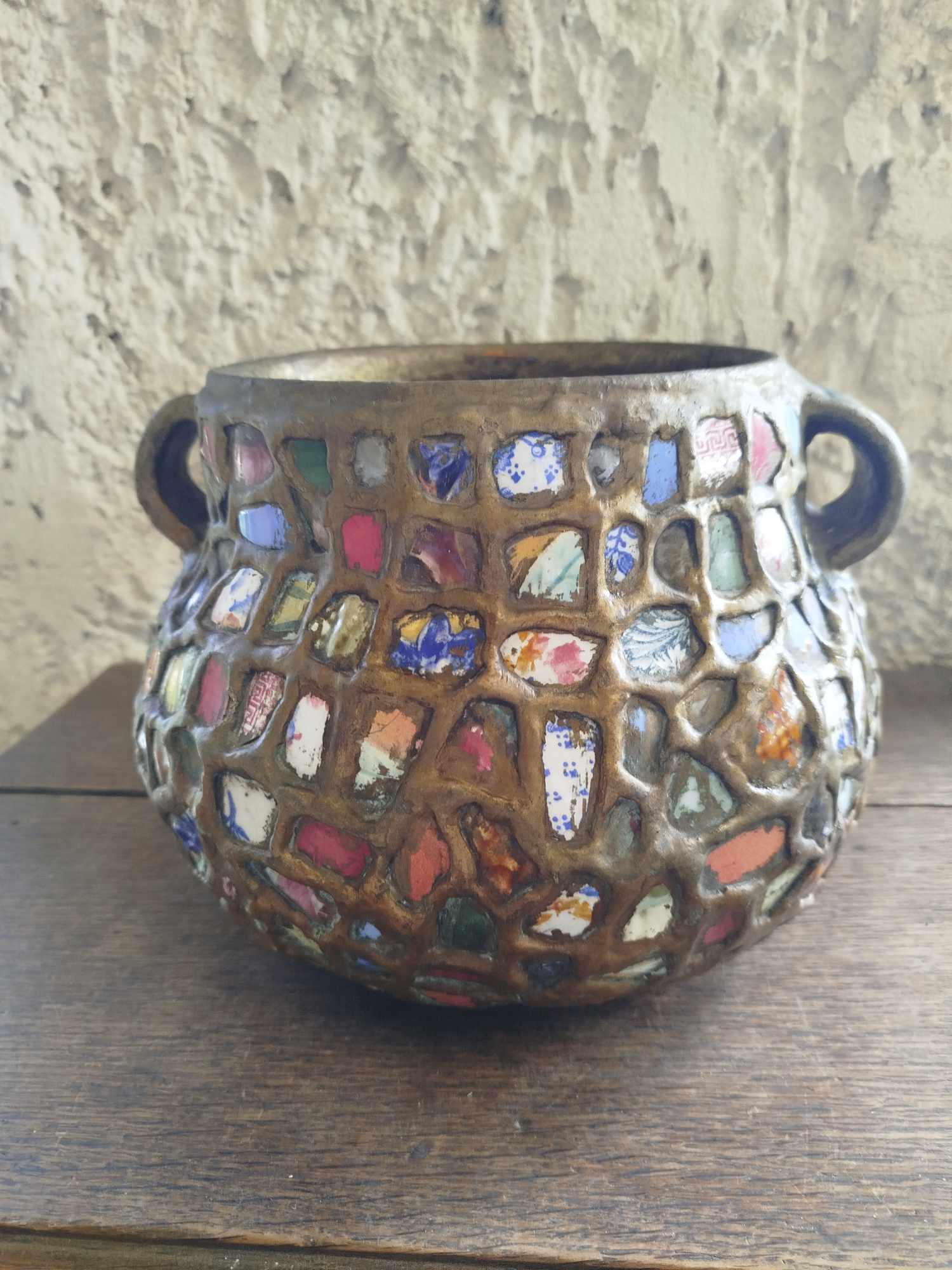 Grand vase cache pot